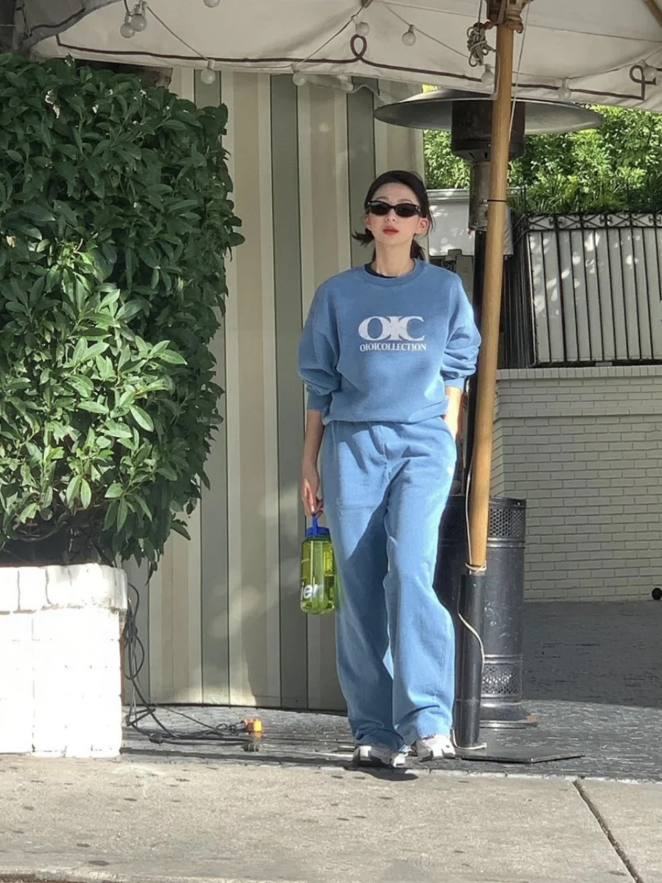 

Women's Casual Sports Set Spring Vintage Print Waed Cotton Sweatirt Straight Leg Pants Two Piece Set Comfortable Long Sle...