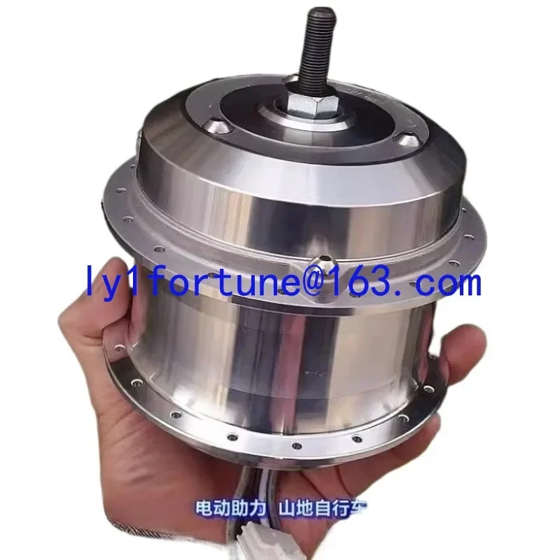 Electric assist, mountain bike, brushless wheel motor, one-way clutch, gear reduction