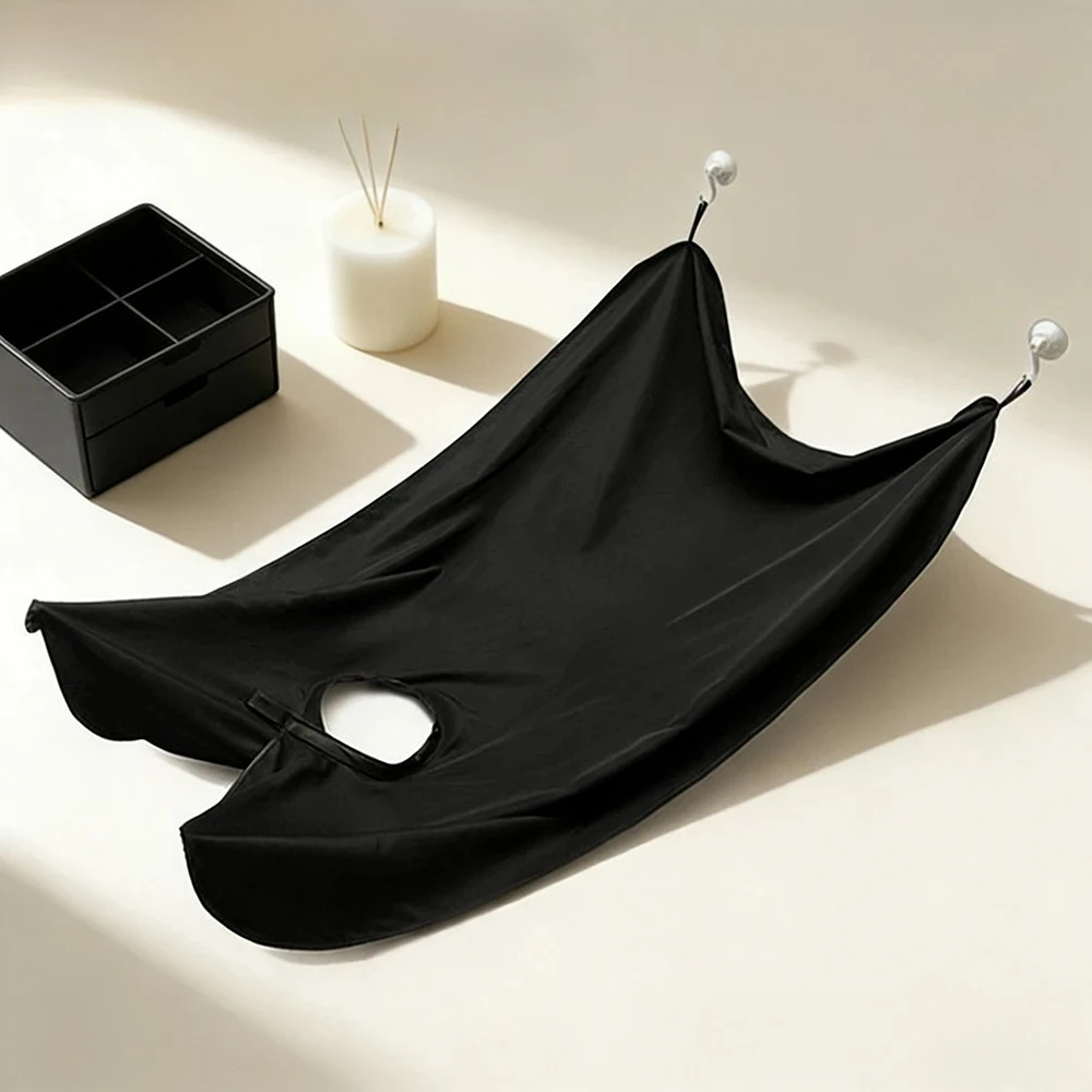 Barber Gown with Suction Cup Neck Strip Hair Cutting Cape for Adults and Kids Salon Home Beard Trimming Accessories