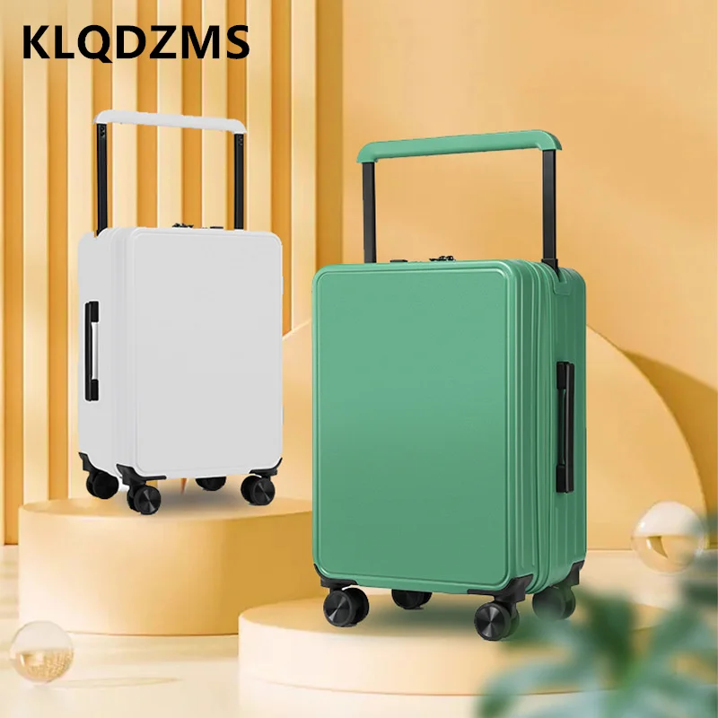 KLQDZMS New Suitcase 20 Inches ABS + PC Boarding Box 24 Women\'s Trolley Bags Wheeled Travel Bag Men\'s Rolling Travel Luggage