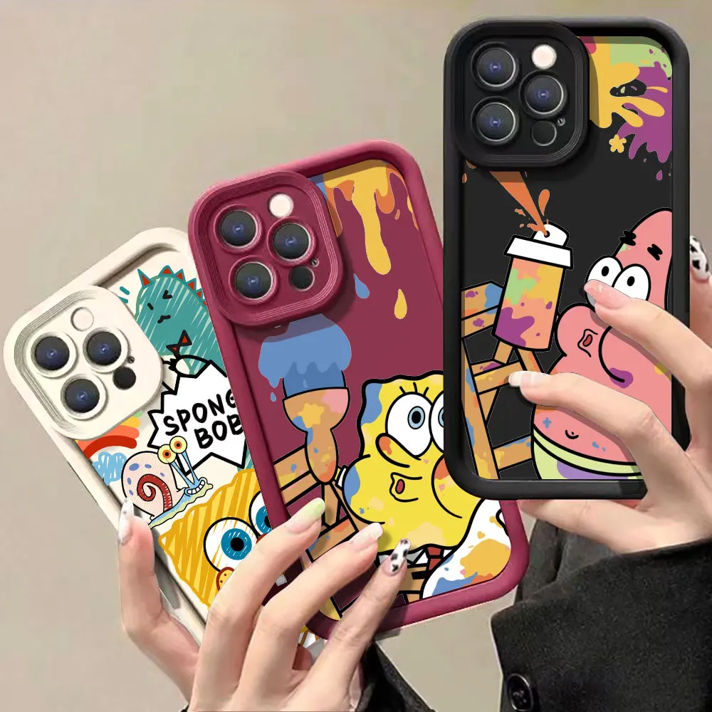 S-SpongeBob Patrick Star Phone Case For Infinix Note 40 30 12G96 VIP Hot 40 40I 30 30I 20 10 Pro Play Smart 8 7 6 5 Zero30 Cover