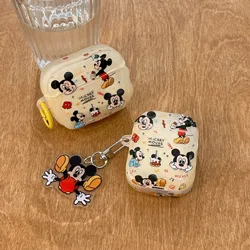 Holiday Gift Super Cute For Mickey Mouse Cartoon Anime, Plastic drop-proof headphone case For Airpods 4, 1, 2, 3, Pro, Pro2
