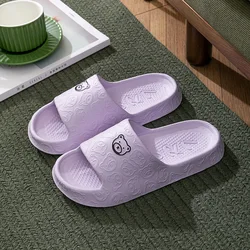 Chaussons de salle de bain non ald pour femmes et hommes, pantoufles bon marché, pantoufles décontractées pour couple, sandales plates pour la maison, pantoufles douces pour femmes