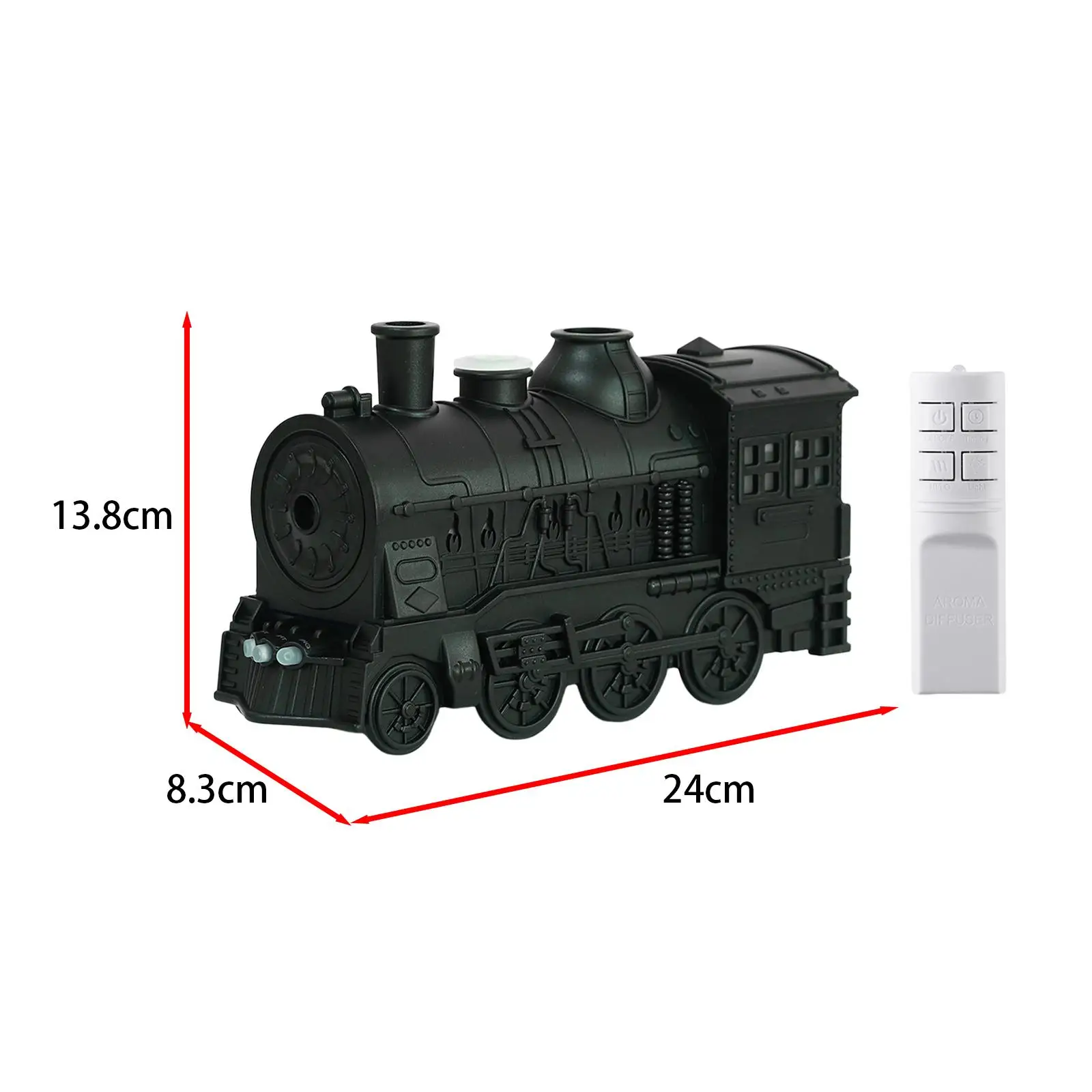 Diffuseur d'huiles essentielles pour salon, humidificateur, capacité de 300ml, train rétro