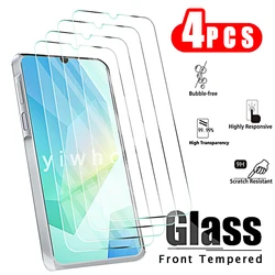 4Pcs Tempered Glass for Samsung Galaxy A16 4g 5g A06 Screen Protectors Protective Glass Front Hd A 16 06 16a Cover Film