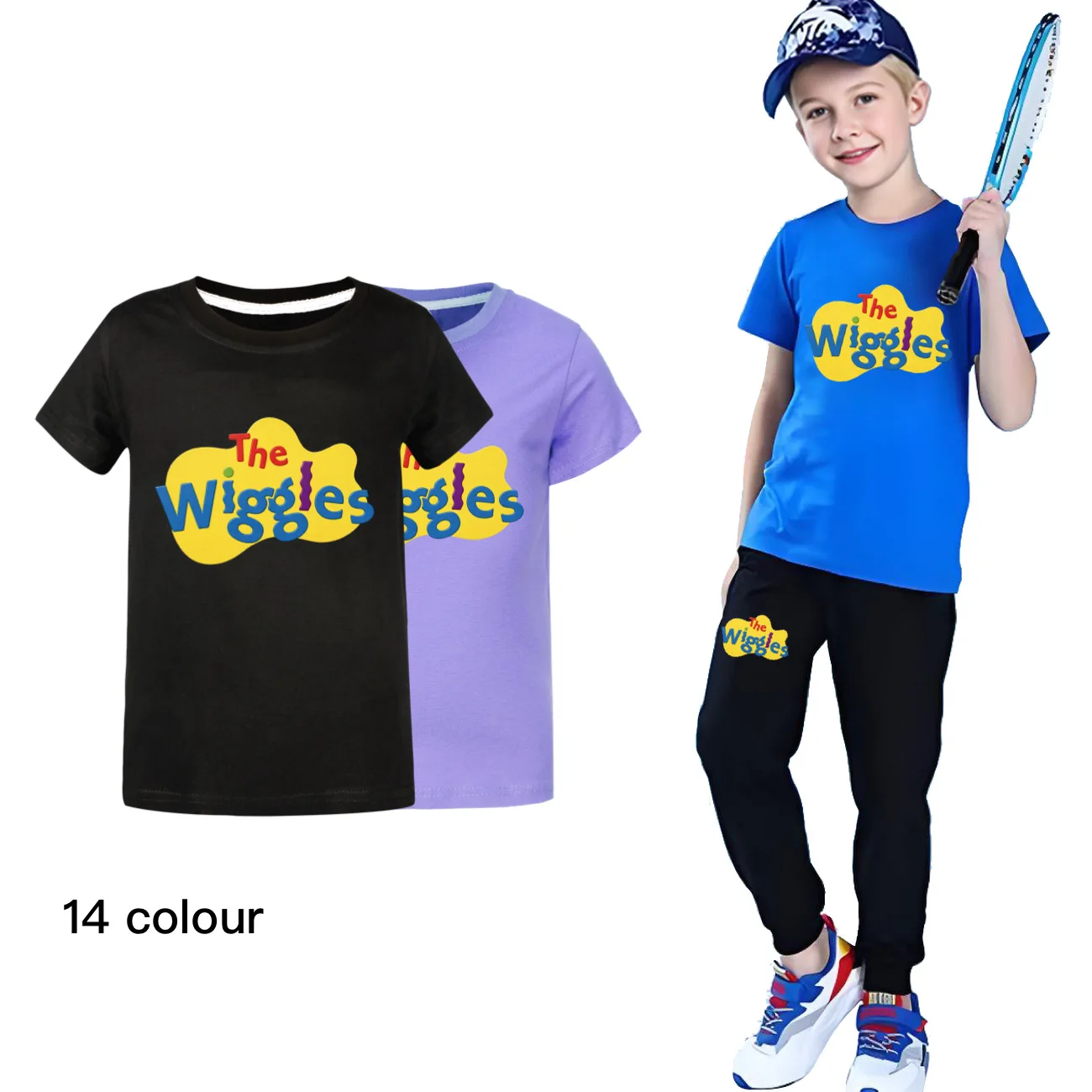 

The Wiggles Summer Cotton Tshirts Kids Top Short Sleeve T-shirt Girls Clothes for Boys Tee Costumes Kawaii Christmas Shirt5671