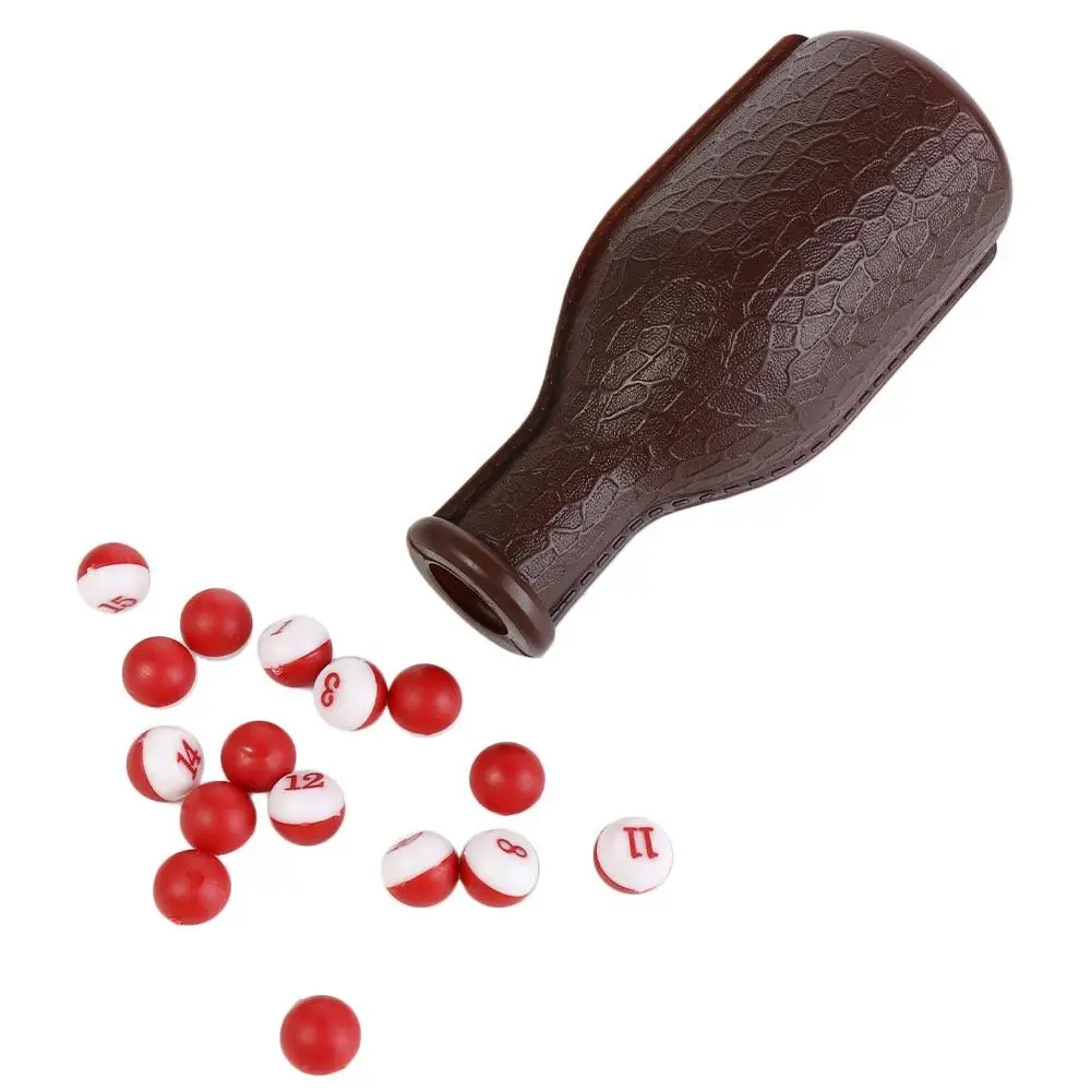 

Billiard Accessories 16 Numbered Billiard Kelly Pool Brown Tally Peas Billiard Shake Bottle Billiard Kelly Box Entertainment