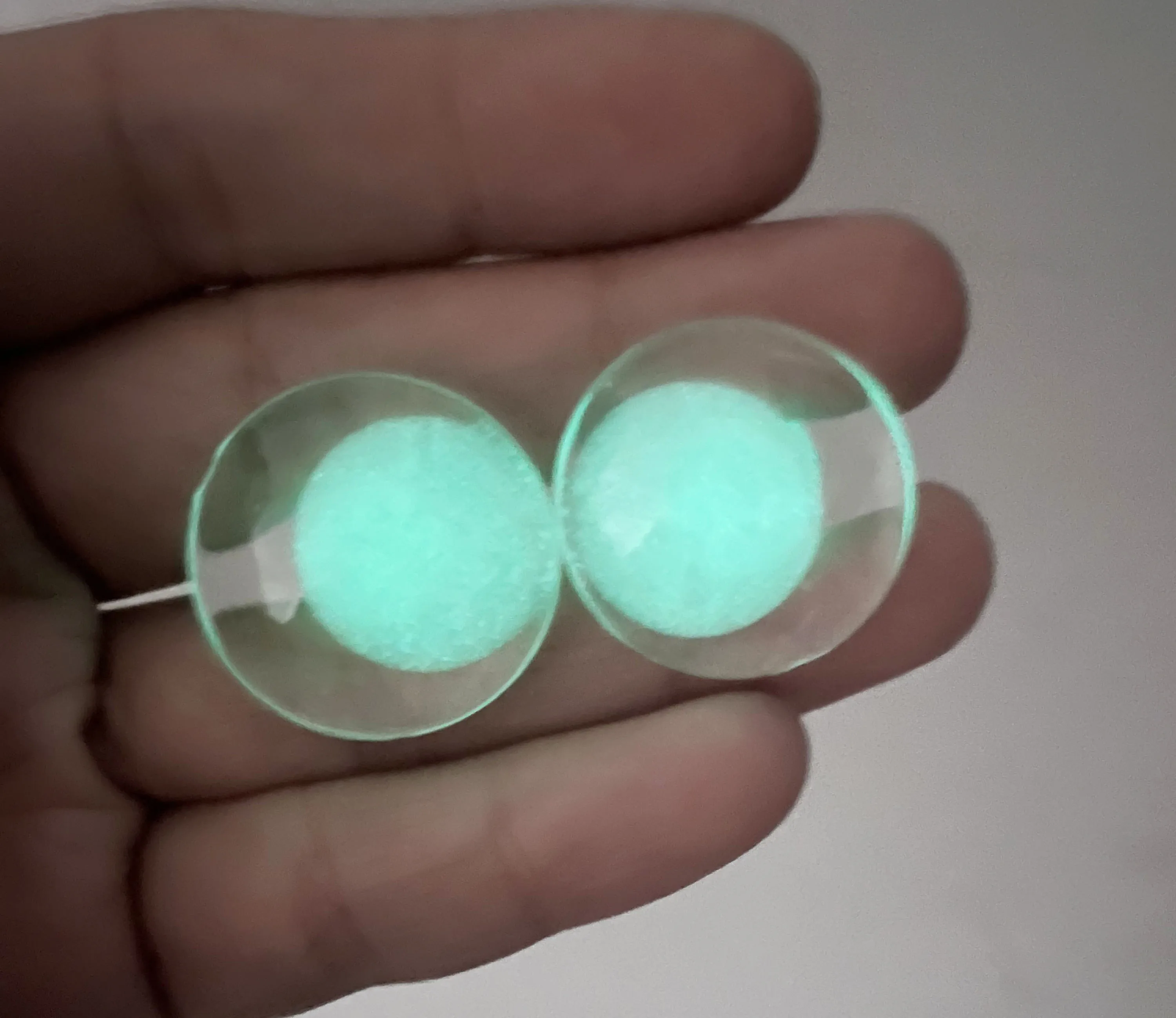 10 Paar Leuchtende Pupillenaugen 20MM 25mm 30mm 3D Komische Runde Glitzer-Spielzeugaugen mit Leuchtscheibe und Hartem Unterlegscheibe – Detail 9