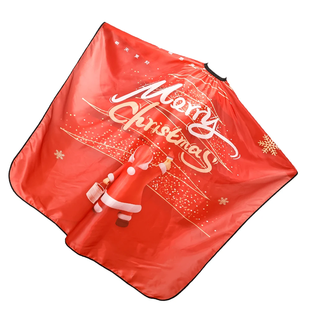 

Christmas Haircut Bib Barber Apron for Men Women Hairstylist Salon Durable Material Easy Clean Multi Purpose Hairdressing