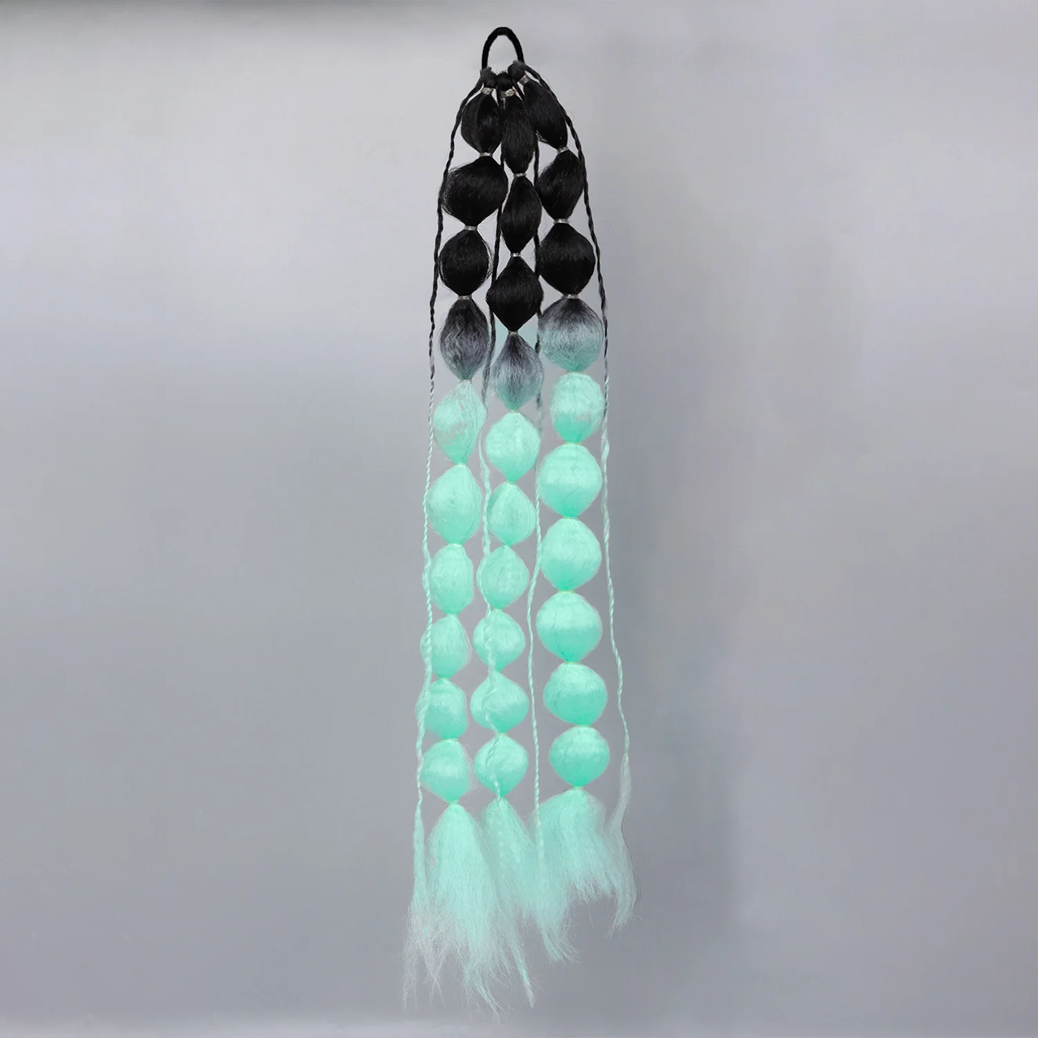 Synthetic Ponytail Extension Colorful Bubble Braid