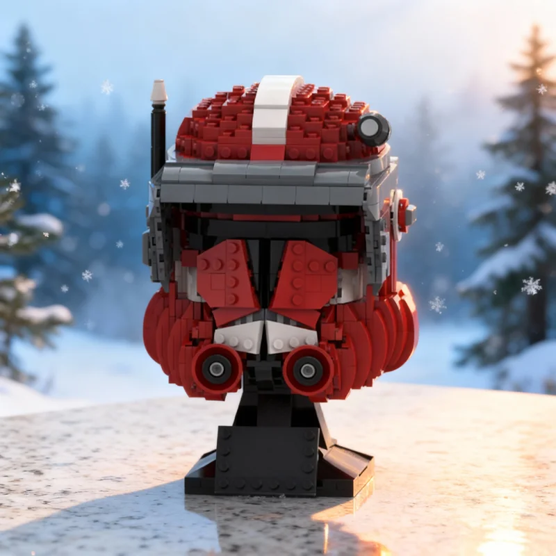 

717pcs MOC Commander Fox Phase 2 Helmet Mod Star Battle Model Building Toy Blocks Architecture Christmas Gifts Idea Education