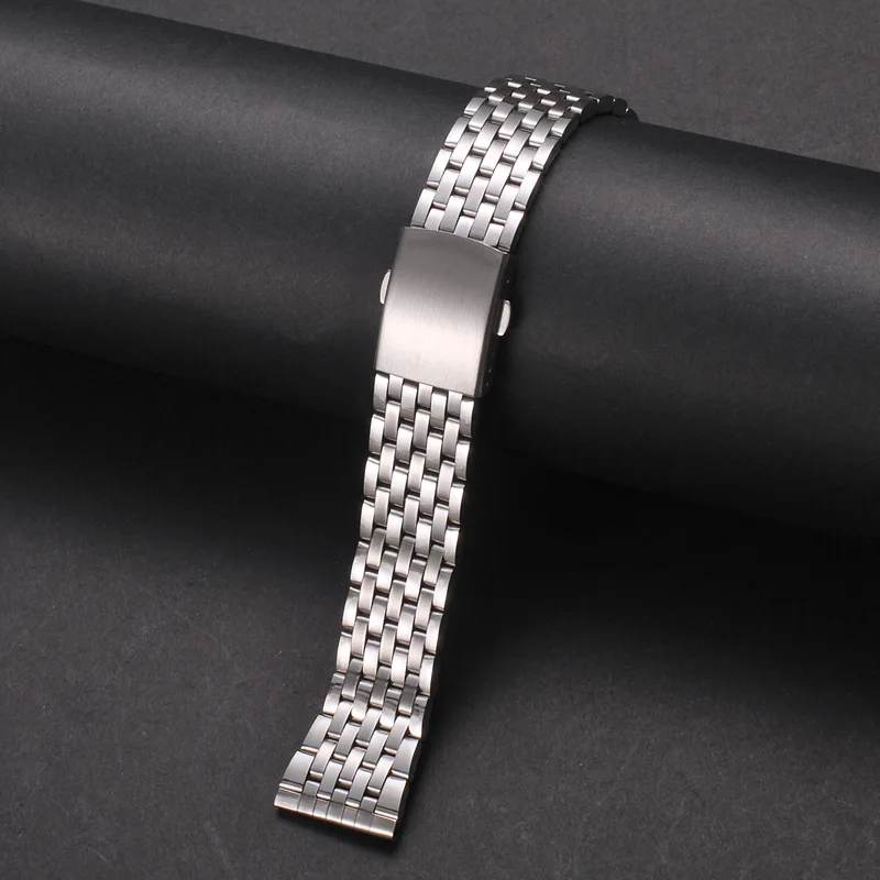 Stainless Steel Strap 18mm 20mm 22mm Metal Watchband Replacement Wrist Bracelet Folding Clasp Watch Accessories for Omega 007