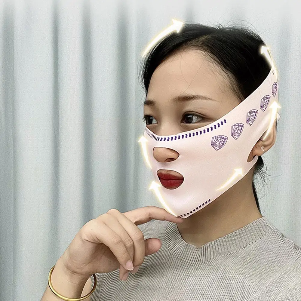 Double-deck Face Slimming Bandage Face Lifting Belt V Line Shaper Cheek Chin Lift UP Strap Anti Wrinkle Facial Band Beauty