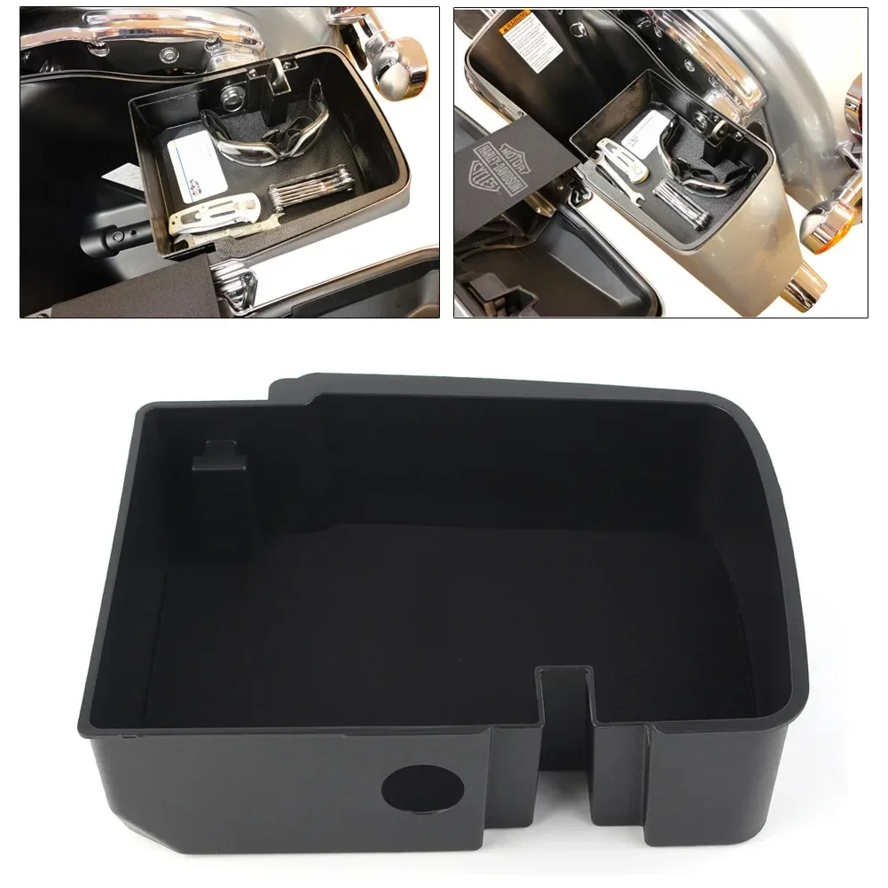 Lfet/Right Motorcycle HardBagger Top Shelf Saddlebag Tray Organizer Right Side For Harley Davidson Touring 2014-2022