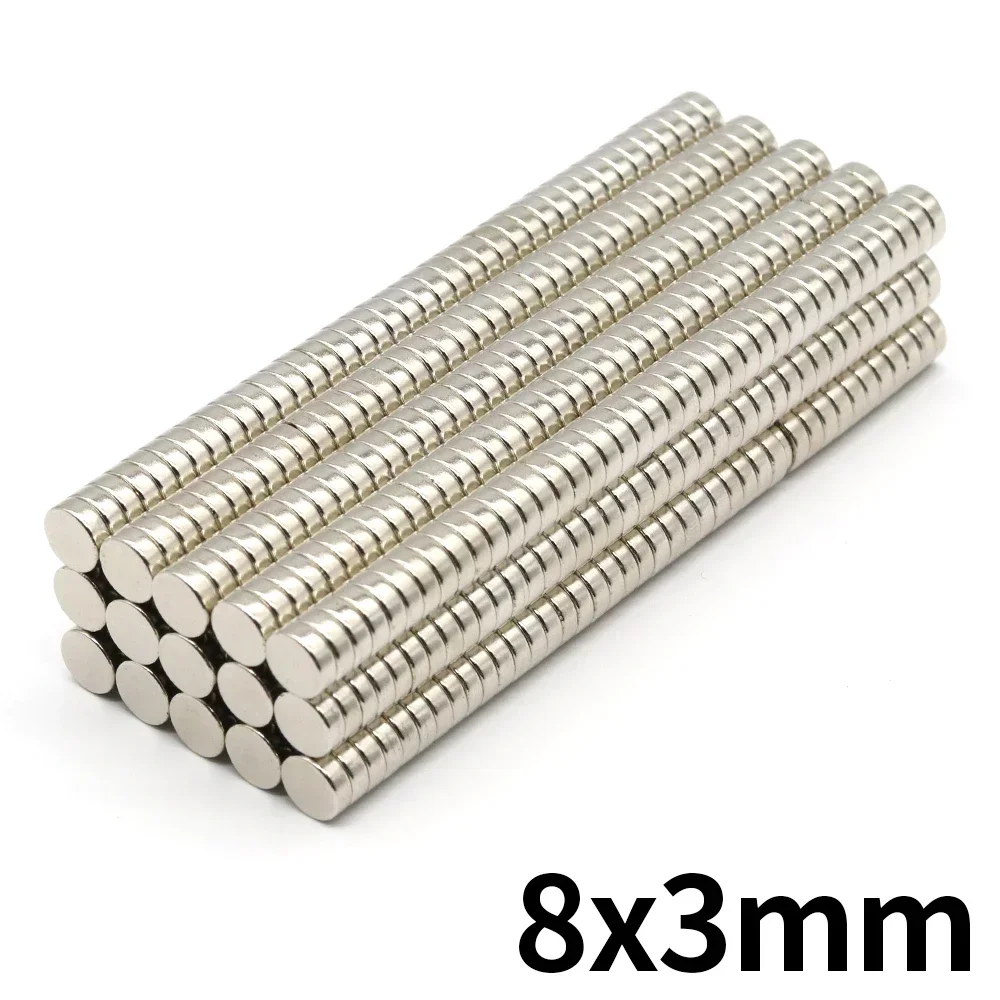 8x3 Neodymium Magnet 8mm X 3mm N35 NdFeB Round Super Powerful Strong Permanent Magnetic Imanes 8*3