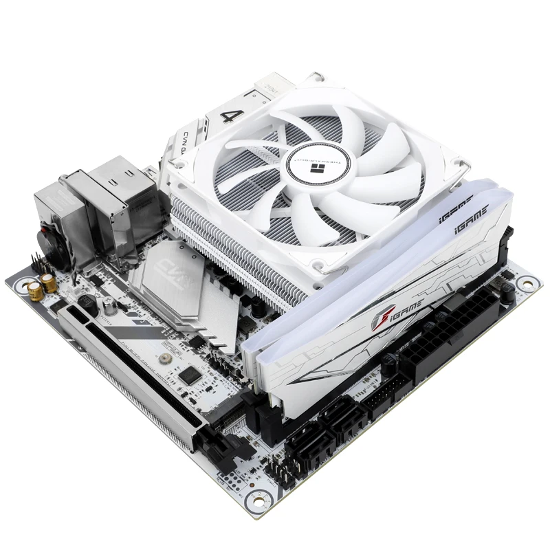 Thermalright AXP90-X47 White CPU Cooler 47mm Thin 4 Heatpipe Desktop PC Push Down Cooler for Intel 1700 115X AMD AM4