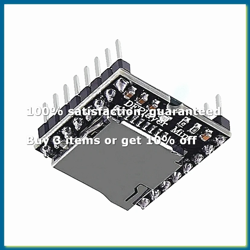 Module Audio pour lecteur MP3 YX5200, carte de décodage vocal MP3, prend en charge la carte TF, U-Disk, IO/Port série/AD-DTB3, 5 pièces