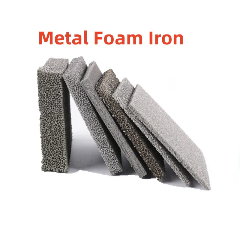 1pc Foam Iron Alloy Porous Filtration Battery Electrode Materials Scientific Experiments 100*100mm