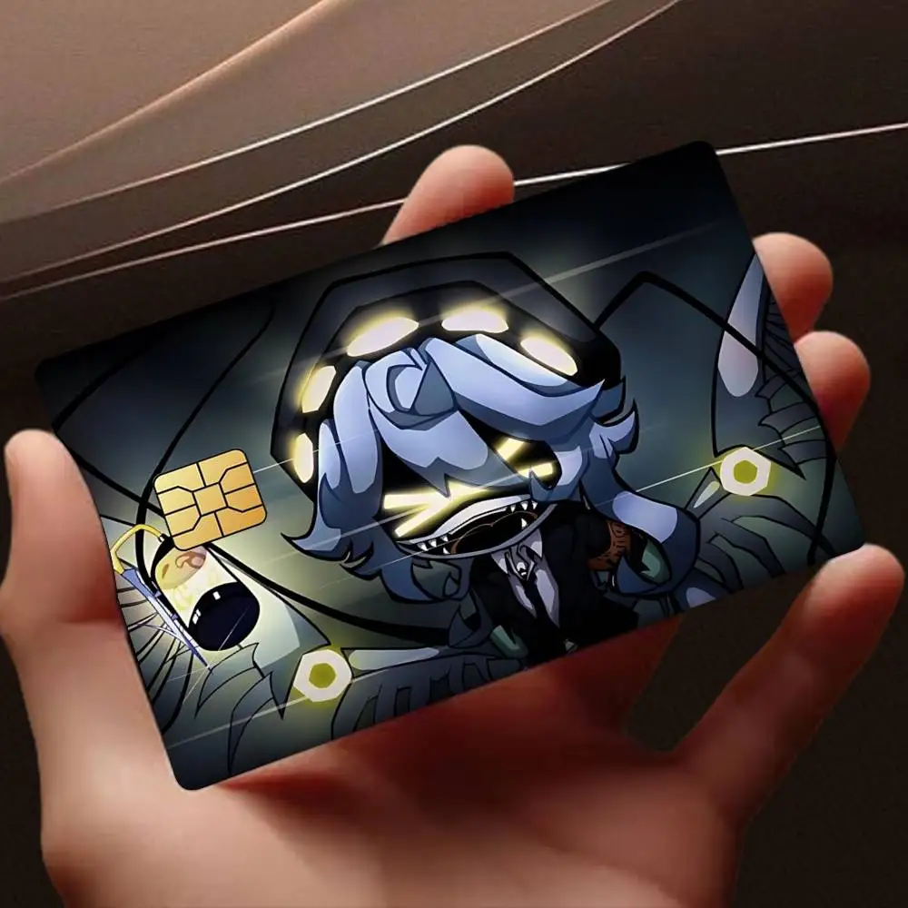 Uzi-MD Cartoon M-Murder Drones Card Stickers for Bank Access Protective Waterproof Film Cover Sticker Gift