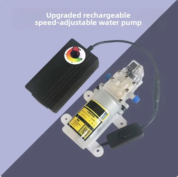 Rechargeable Lithium Battery Diaphragm Pump, Food Grade Self-Priming Liquor Alcohol Transfer Pump, Variable Speed Smart Control