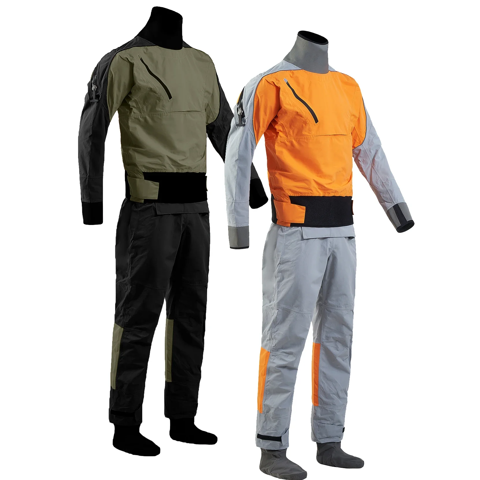 Ready to Ship Dry Suit Kayak Drysuit Waterproof Rain Suit Race Suit For Mud Hunting Fishing neoprene with boots