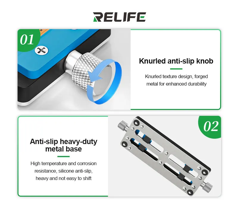 

RELIFE TF5 Multifunctional Repair Fixture Suitable for Holding Various Mobile Phone Motherboards, CPU Chips, and Other Repairs
