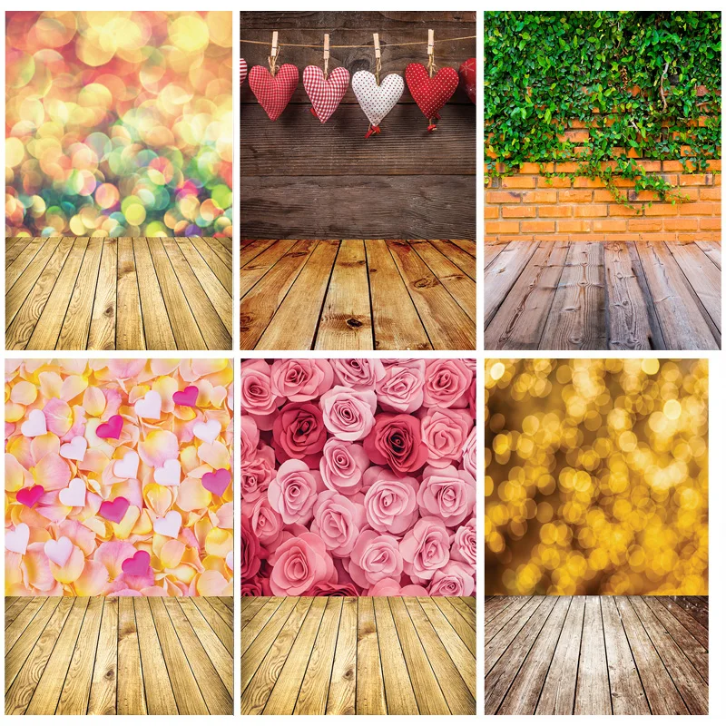 

ZHISUXI Vinyl Abstract Valentine's Day Photography Backdrops Props Scenery Wall And Floor Photo Studio Background 21918 DHT-115