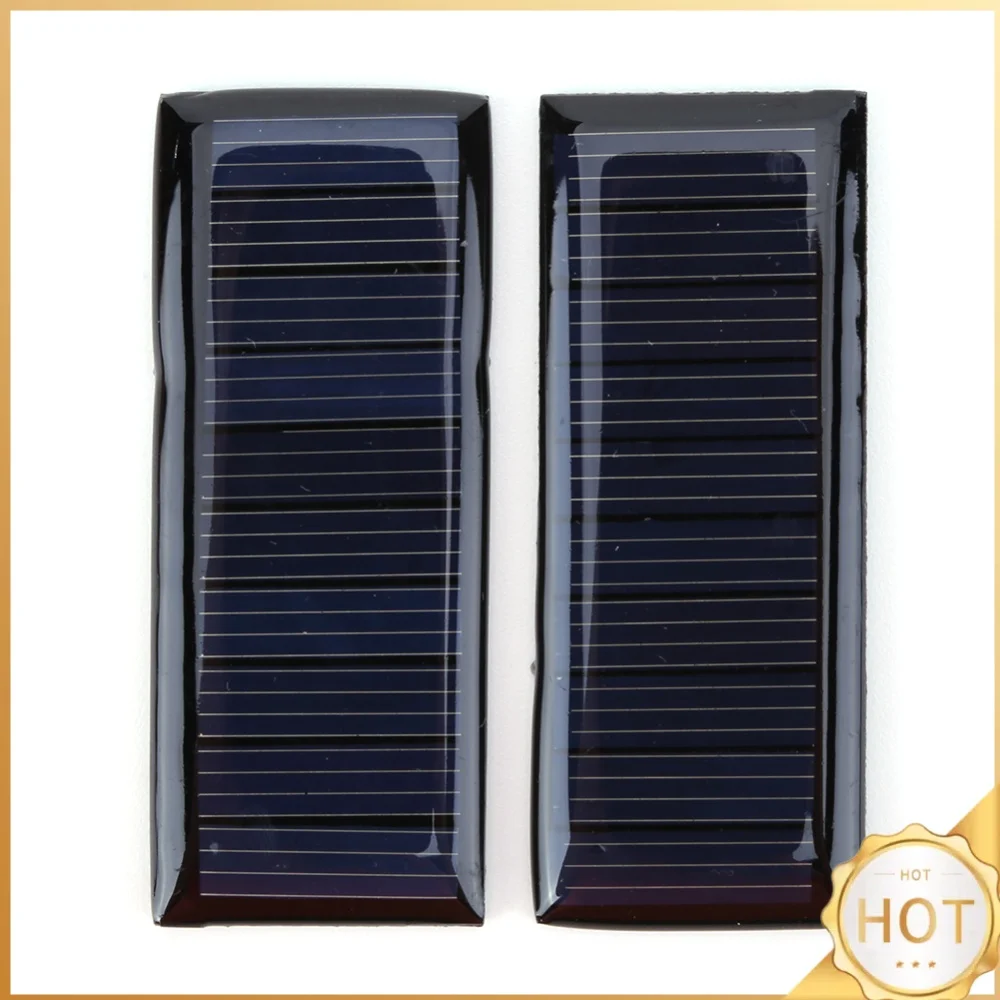 1/2 Pcs Pocket Solar Charging Panel 5V 0.23W 45MA Micro Solar Charger Panel Polysilicon for 3.7V Solar /LED Light