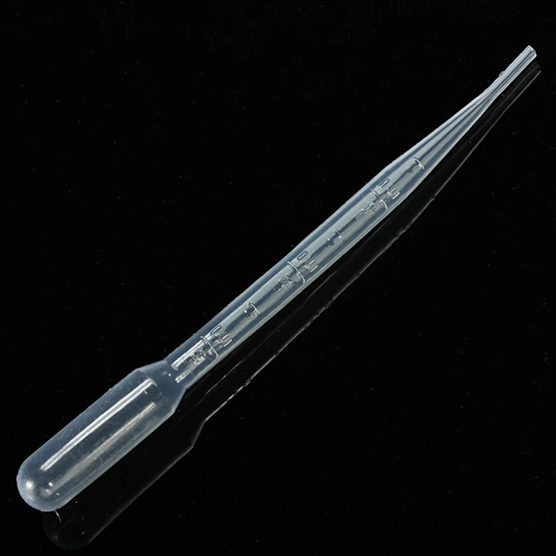 20PCS/Lot Scientific Laboratory Transfer Pipette 0.2ML/1ML/3ML Plastic Transparent Disposable Safety Dropper experiment study