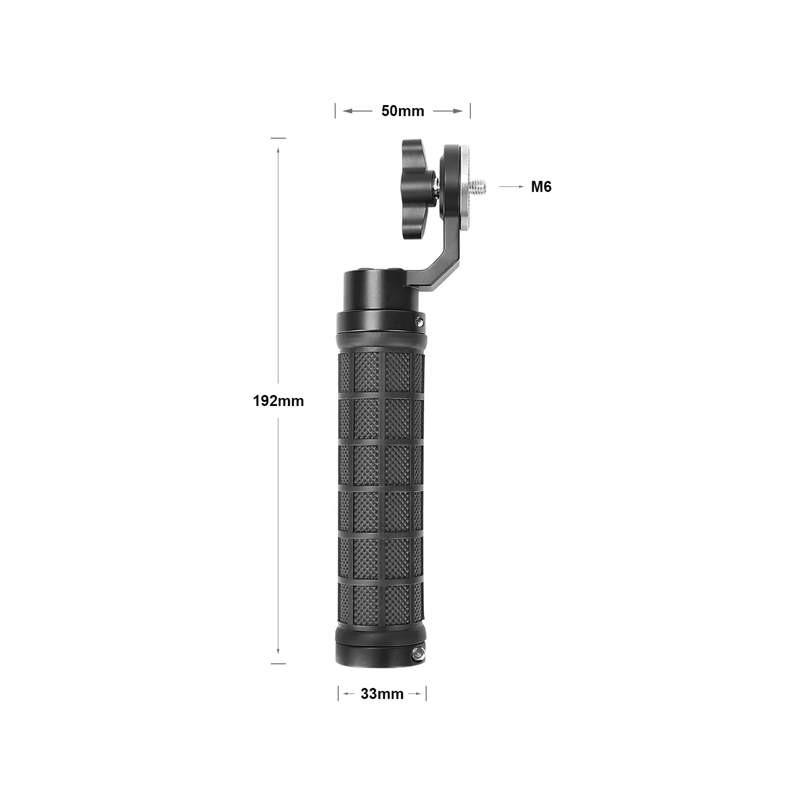 HDRIG Universal Handgrip Camera Hand Grip With ARRI Rosette M6 Thumbscrew Knob For Handheld DSLR Camera Shoulder Mount Rig