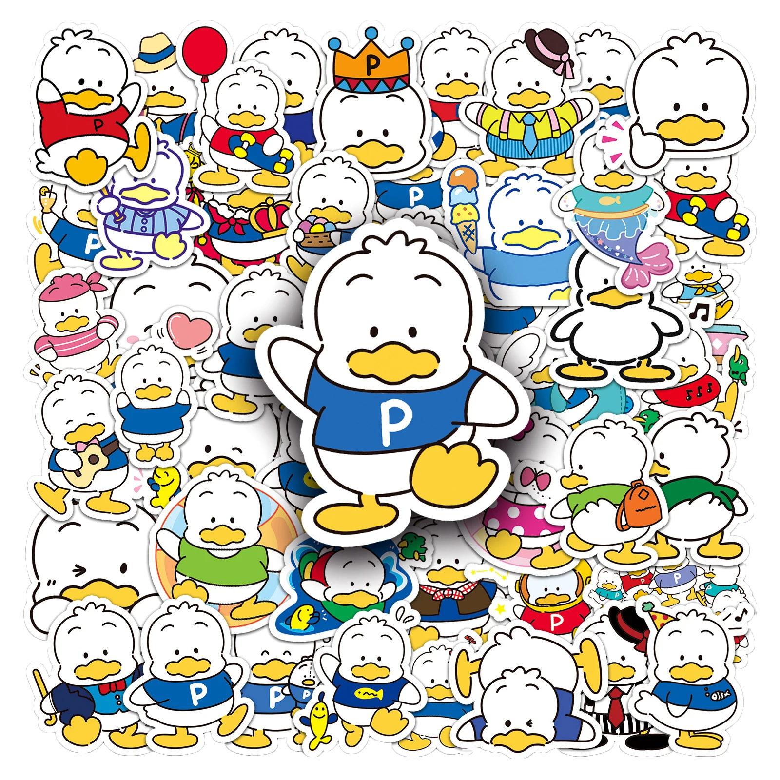 10/30/50PCS Kawaii Sanrio Anime Pekkle Stickers Funny Graffiti Sticker DIY Phone Skateboard Luggage Cute Cartoon Decals Kids Toy