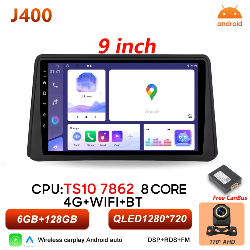 Autostereo Android 16 Radio voor Opel Mokka Vauxhall Mokka 2012 2013 2014 2015 2016 Carplay Video Multimedia Speler BT Head Unit - afbeelding 1