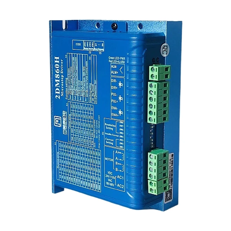 Controlador de motor paso a paso de dos fases, máquina de grabado DSP de 32 bits, 2DM860H, 86, 24V