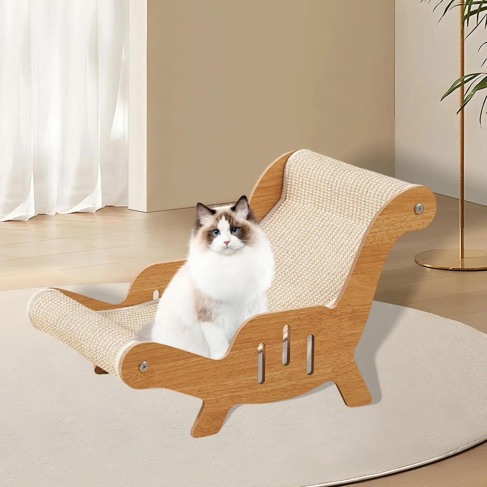 Cat Sisal Chair Cat Furniture Cat Scratcher Sturdy Cats Scratcher Chaise Cozy Cat Couch Bed Pad for Kitty Kitten Pet Indoor Cats