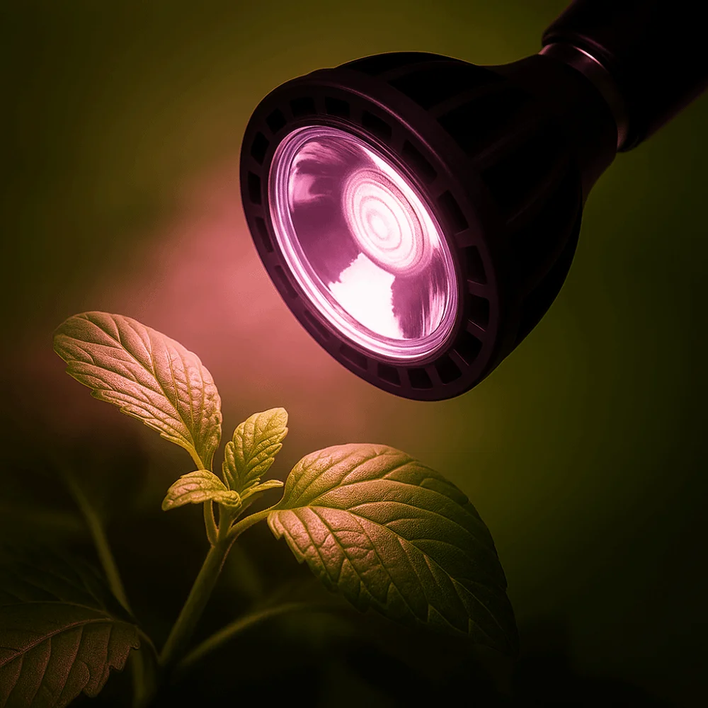 18 واط قوة الطيف الكامل LED تنمو ضوء دافئ أبيض بارد أبيض نمو النبات محسن سوبر LED الجسم الأسود راحة أسفل الضوء