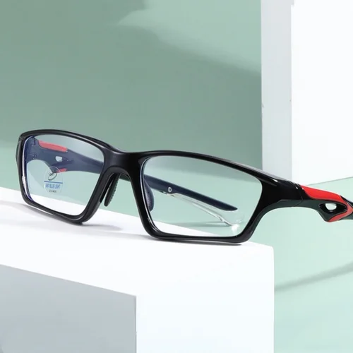 Imagen 2 del producto TR90-gafas graduadas antiluz azul para hombres y mujeres, anteojos deportivos para miopía, montura de acetato, 0,5-0,75-6,00