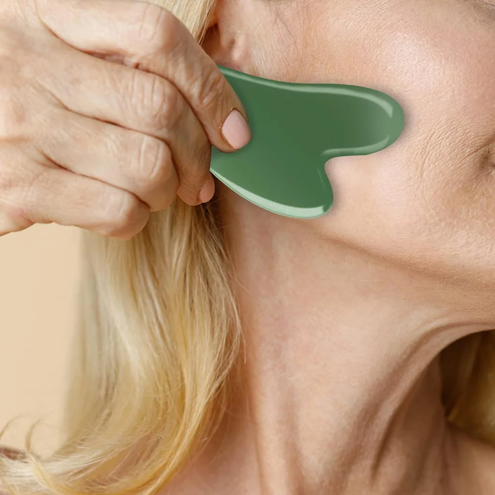 Pexmen-Outil de Énergie Gua Sha en Résine Naturelle, Ensemble d'Outils de Énergie pour le Visage, le Dos et le Cou, étiez ération des Muscles