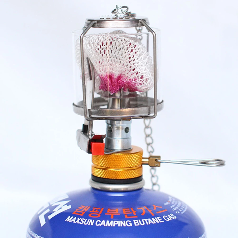 Gas Lamp Outdoor Camping Tent Lantern Mini Portable Gas Burner Windproof Light Camping Supplies Lighting Equipment