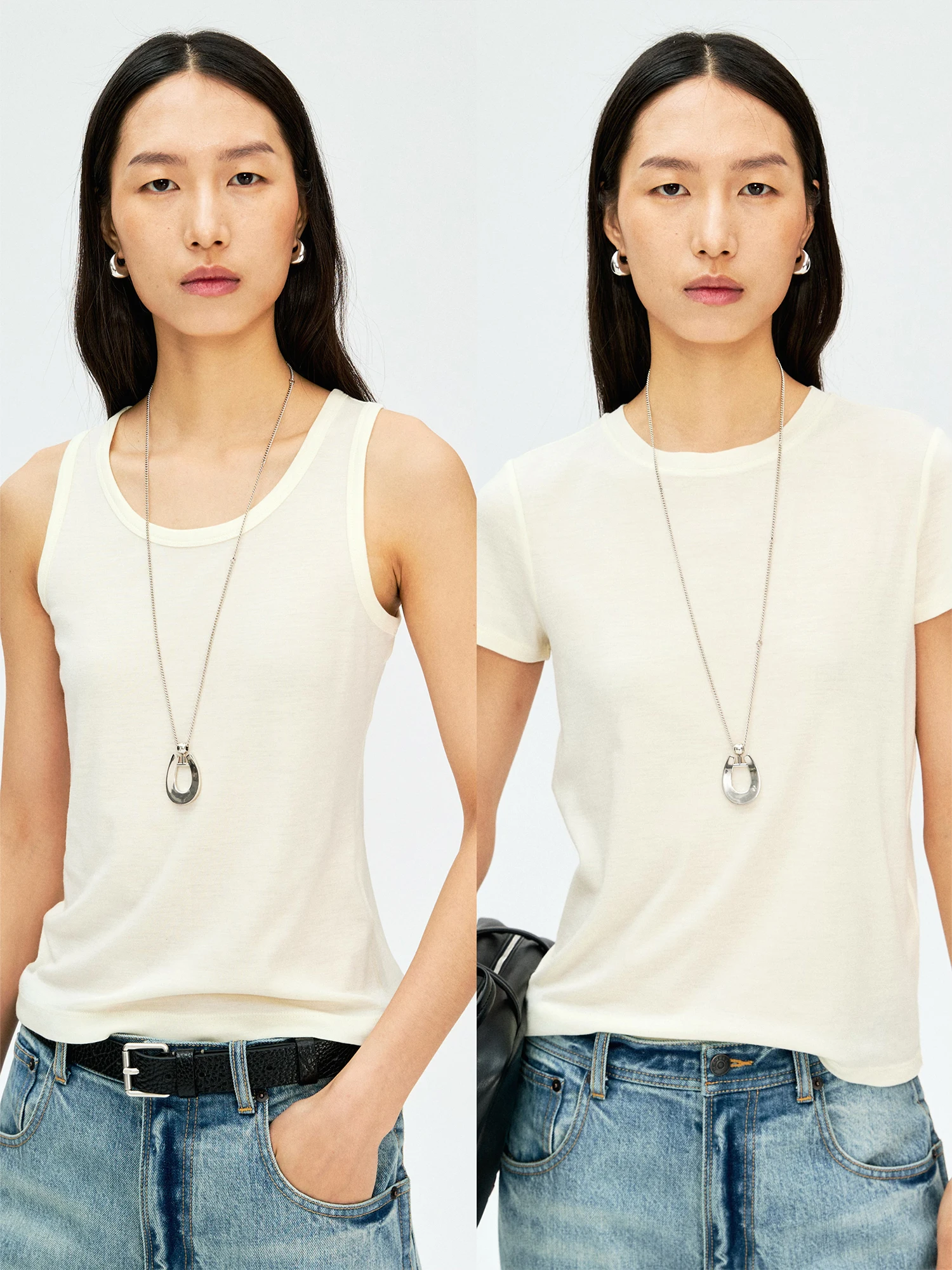 

Классический шерстяной жилет MRS Studios, машинная стирка, высококачественная вязаная футболка с круглым вырезом, повседневная женская модная одежда