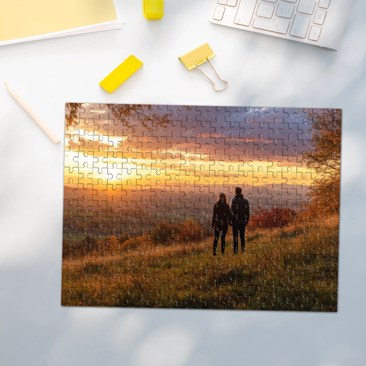 จิ๊กซอว์ภาพถ่ายส่วนตัว 35/300/500/1060 ชิ้น ปรับแต่งได้ตามภาพคู่รัก ภาพถ่ายของคุณเอง จิ๊กซอว์สำหรับผู้ใหญ่ ภาพถ่ายครอบครัว ความทรงจำ