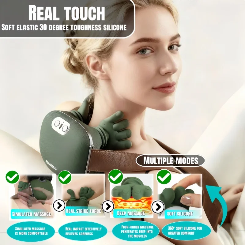 

Neck Massager 2025 Electric Shoulder & Cervical Massage Deep Tissue Body Massager Almost Real Person Massager neck massage