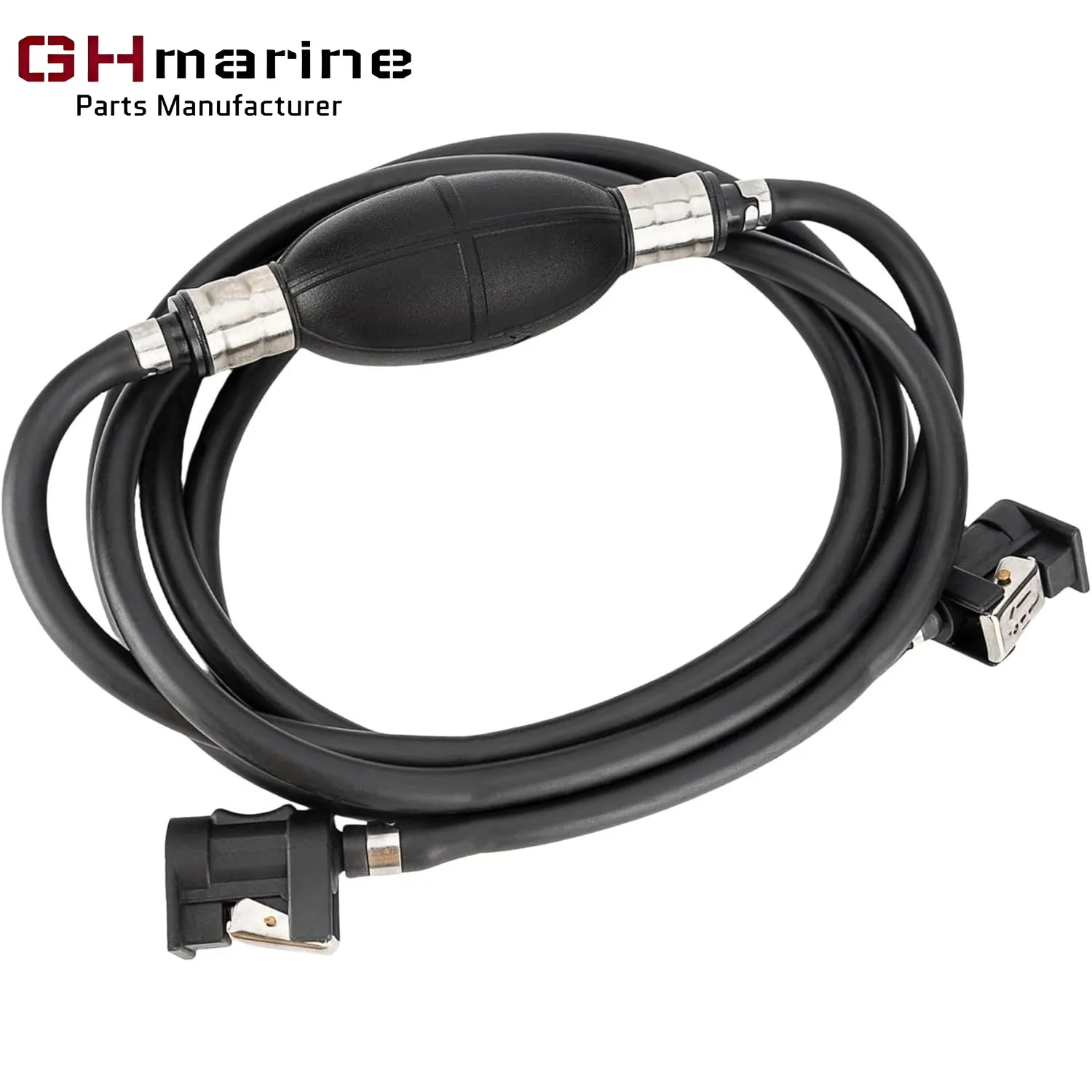8MM Outboard Fuel Line Hose for Yamaha Boat Motor 5/16 Inch with Connector & Primer Bulb 6.5 FT 6Y1-24306-55 61J-24306-04