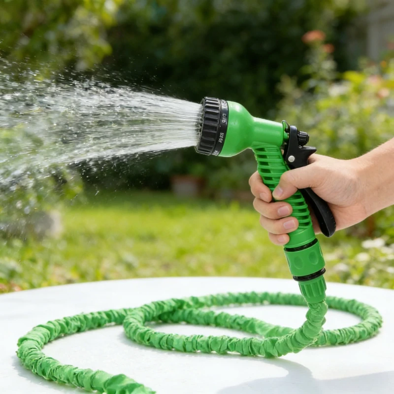 

J1 High Pressure Car Wash Gun with Expandable Hose Set, Multifunctional Adjustable Nozzle for Garden Watering, Car Washing,