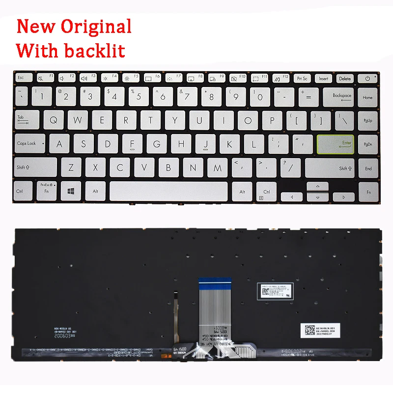 NEW Genuine Laptop Keyboard Compatible for ASUS Redolbook14i S433 X421 X420FA M4050F M4100I V4050E V4050F E410M REDOL14IA4500