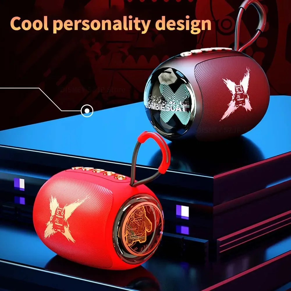 Zombiescat Portable Bluetooth Speakers YX-01 Dynamic Light HIFI Sound Bluetooth Sound Box Wireless Subwoofer Support AUX TF Card