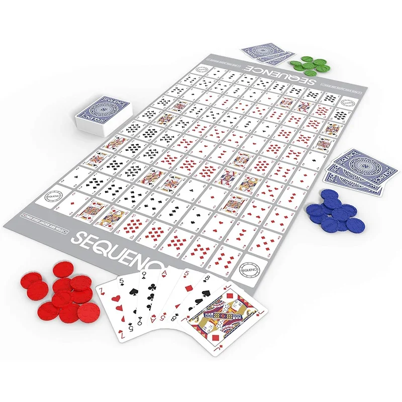 Unleash Your Inner Gamer with Sequence Luxury Edition Board Game for 2-12 Players - Fun and Challenging