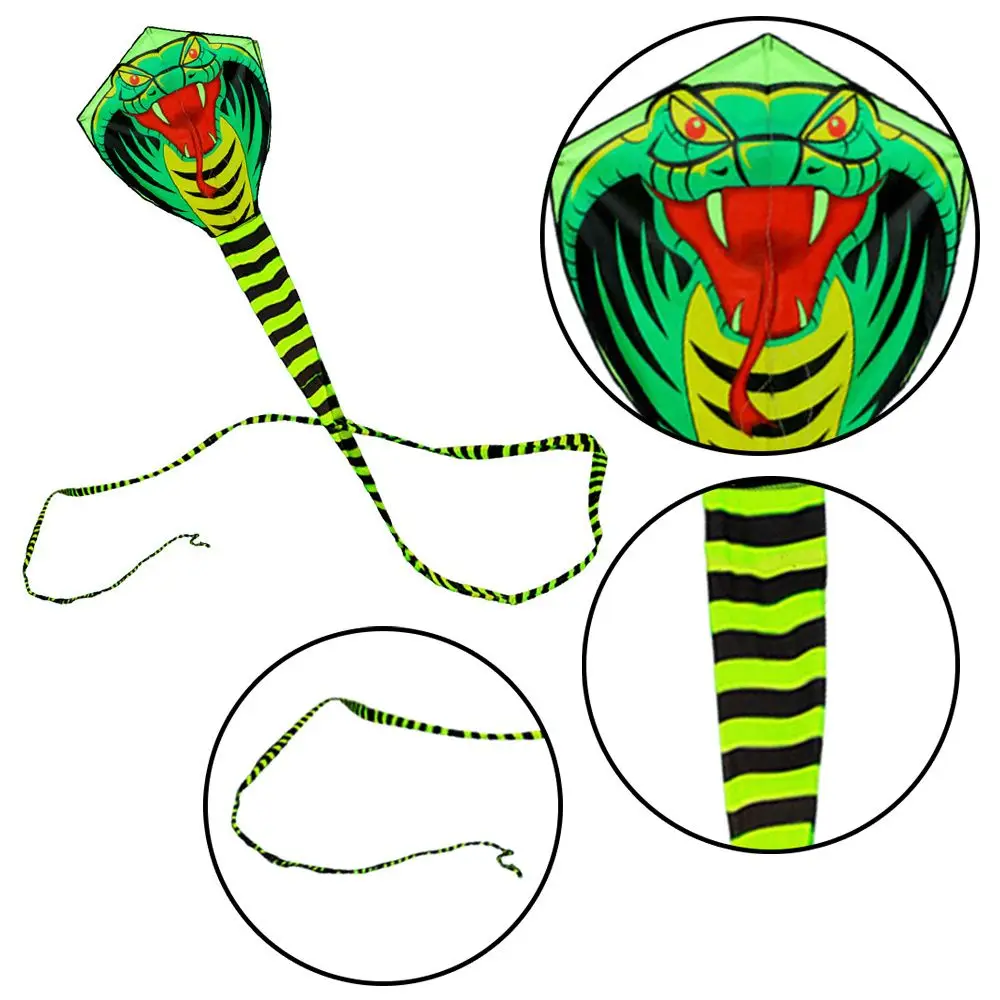 8/15m Large Beach Sports   Animal Wind Kites Snake Power Cobra Kite Outdoor Fun