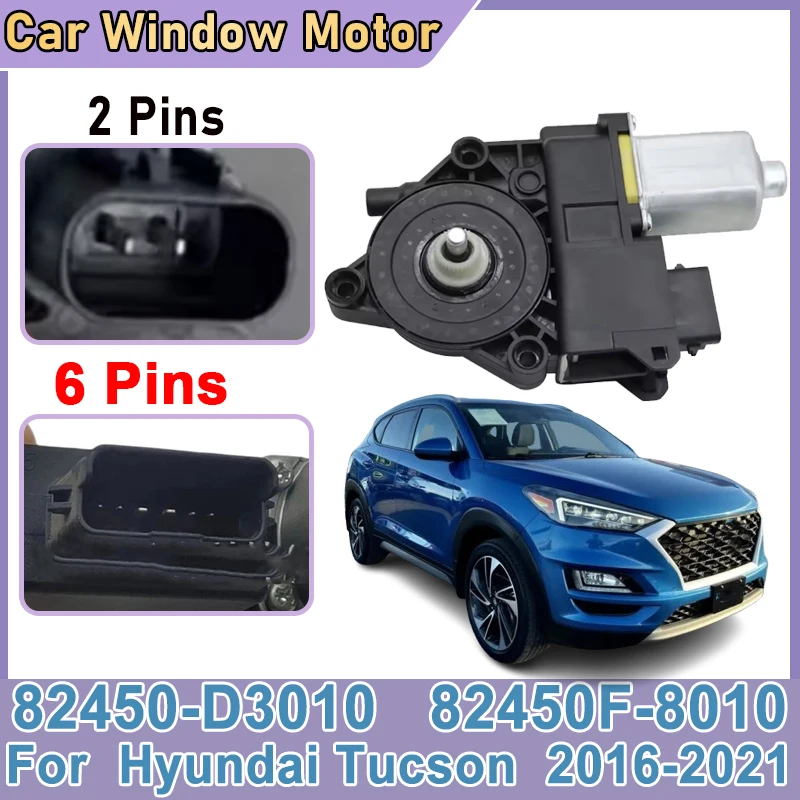 LHD 82450-D3010 82450F-8010 Power Window Lifter Motor For Hyundai Tucson 2017 Accessories 2016~2021 Car Window Regulator Motor