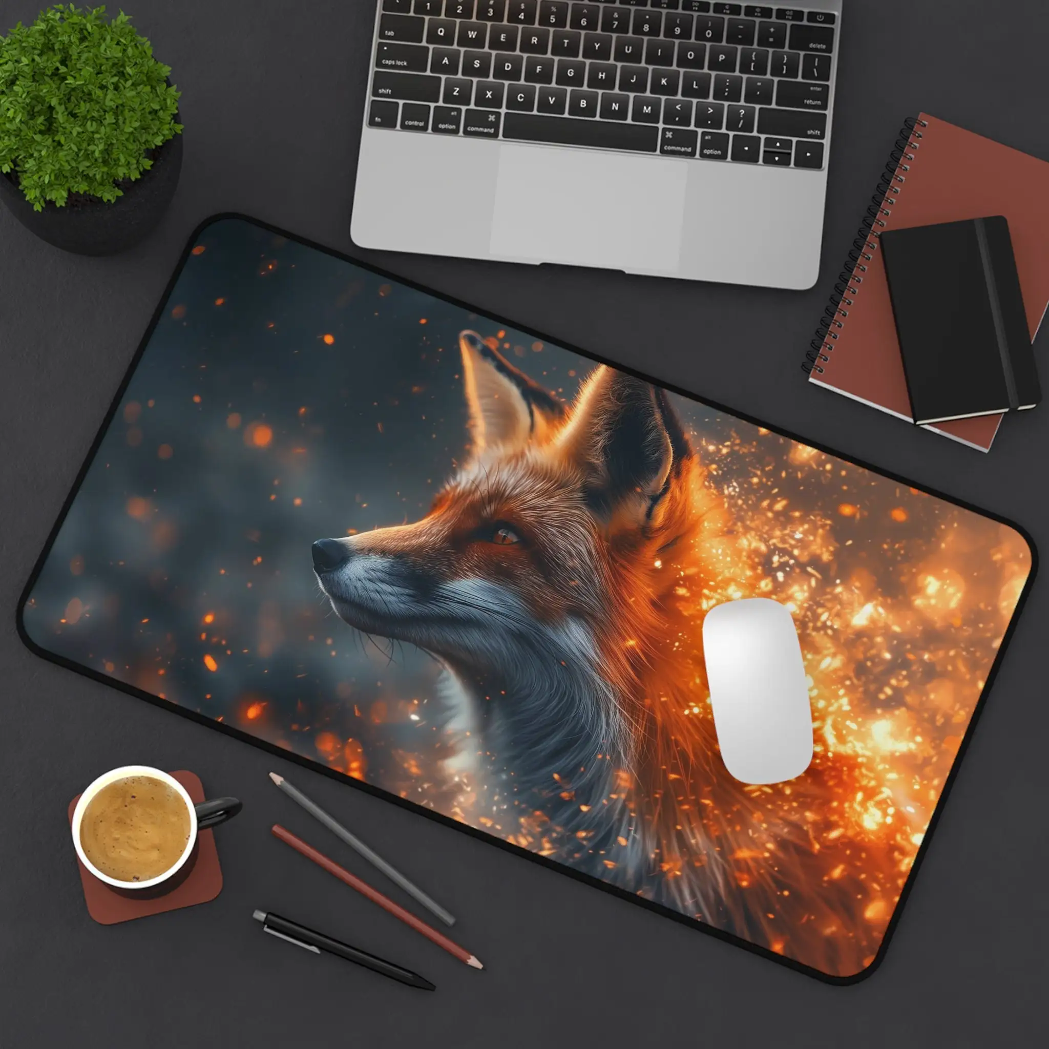 

Mystery Fox Mouse Pad, Non-slip Waterproof Gaming Mouse Pad, Game Desk Decorative Pad, Perfect Gift for Stationery Lovers