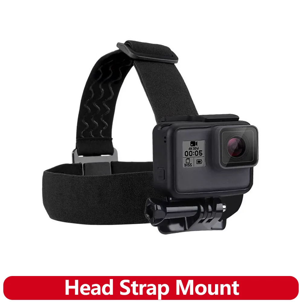 Correa de Cabeza Ajustable Antideslizante para Cámaras GoPro Hero 13 12 11 10 9 8 SJCAM AKASO insta360 DJI OSMO Action